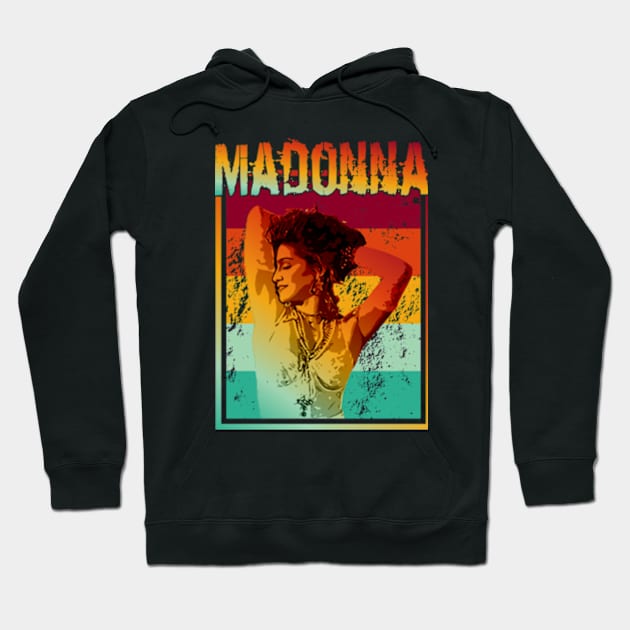 Madonna | Retro Hoodie by Aloenalone